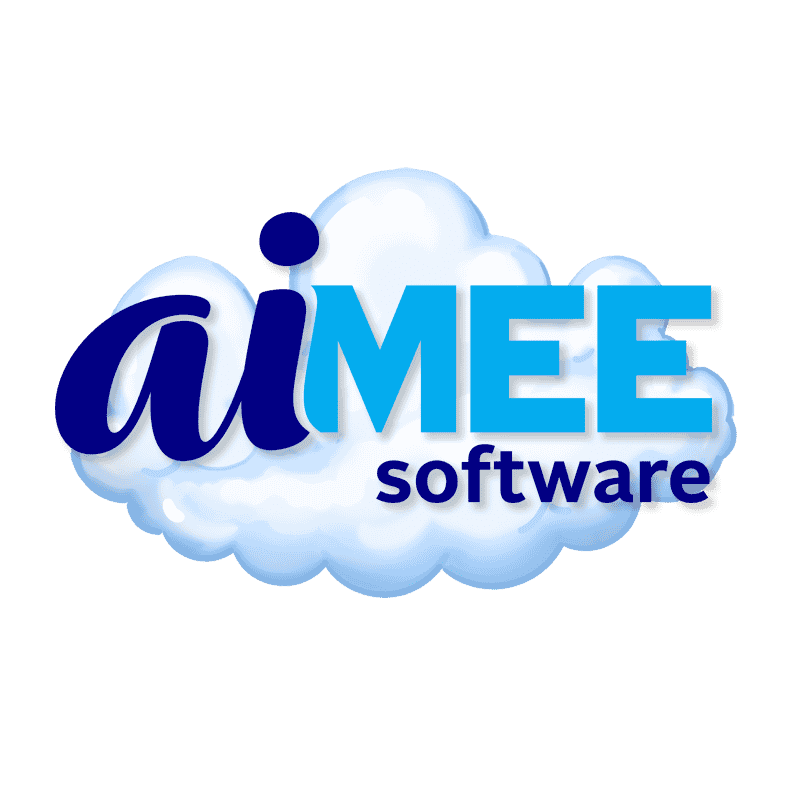 aimee logo over a cloud